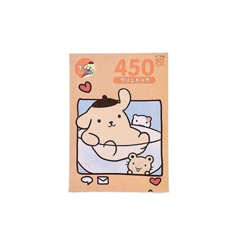 IVANES 450Pcs Kawaii Kuromi Sticker Book Japanese Style Cute Guka