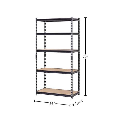 HDX 5 Tier Commercial Grade Heavy Duty Steel Wire Shelving