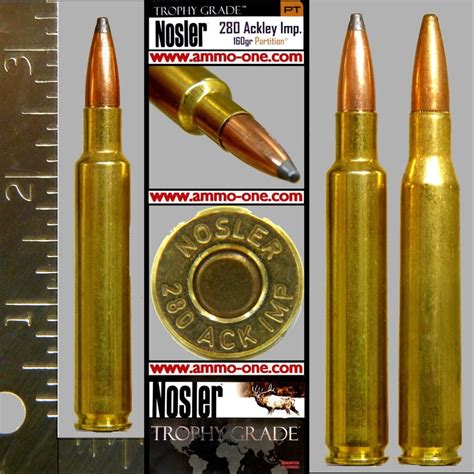 Ackley Improved Nosler Jsp One Cartridge Not A Box Ammo One