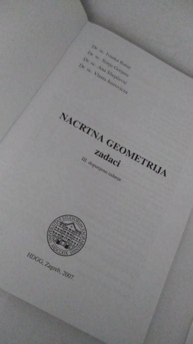 Komplet NACRTNA GEOMETRIJA HORVATIĆ BALDASAR BABIĆ