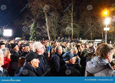 Sremska Mitrovica Serbia Rally Of The Serbian Progressive