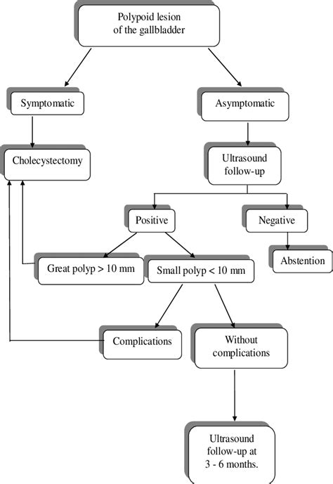 Algorithm of gallbladder polyp follow-up. | Download Scientific Diagram