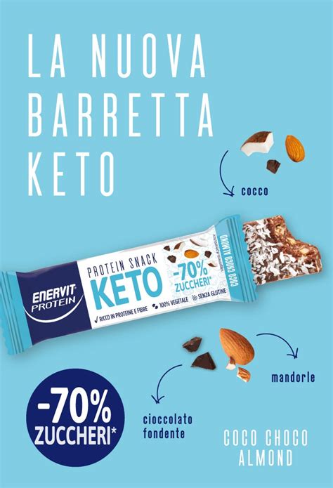 Snack Keto Coco Choco Almond Enervit Protein Enervit