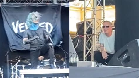 Slipknots Corey Taylor And Clown Proudly Watch Vended Louder