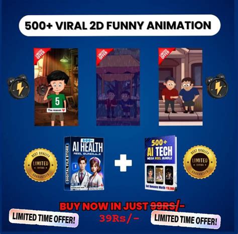 Viral Ai D Animation Funny Reels Bundle