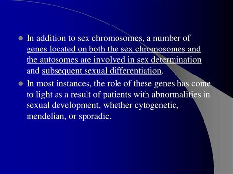 Ppt The Sex Chromosomes And Their Abnormalities Powerpoint