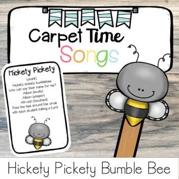 Hickety Pickety Bumble Bee Name Song | Carpet Time Song | Carpet Game ...