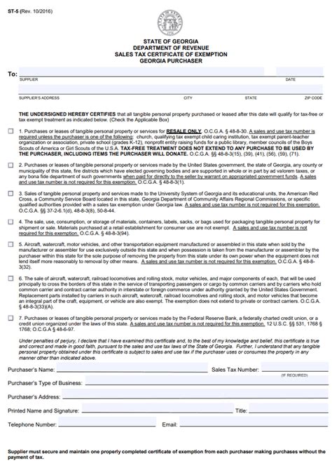 How To Get A Georgia Sales Tax Certificate Of Exemption Startup 101