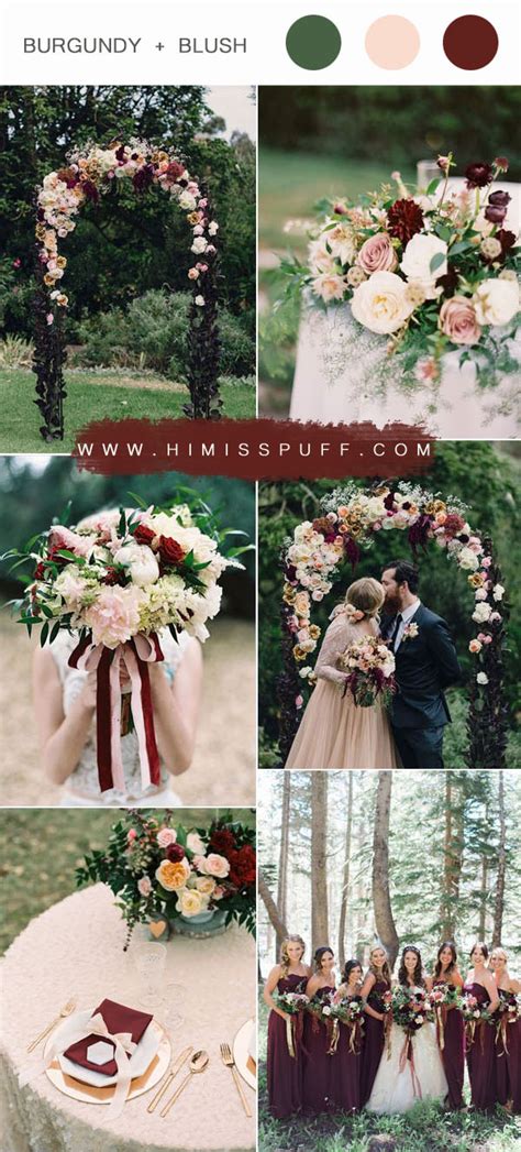 Top Burgundy Wedding Color Combos For Hi Miss Puff