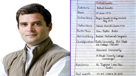 Rahul Gandhi Ke Bare Mein About Rahul Gandhi Rahul Gandhi Biography Rahul Gandhi