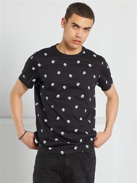 Camiseta Estampada Alien NEGRO Kiabi 5 00