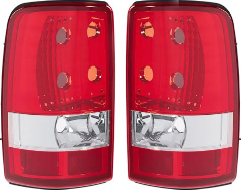 Hecasa Tail Light Pair Compatible With 2000 2006 Chevy Chevrolet Tahoe Gmc Yukon Xl