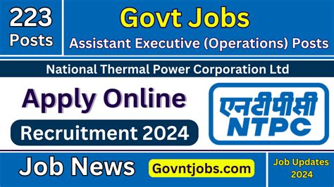 Ntpc Recruitment Apply Online For Assistant Executive Posts