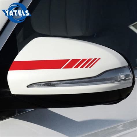 Buy 2 Pcs Car Side Rearview Mirror Stripes Sticker Auto Rear View