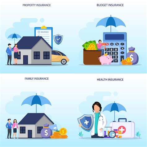 Premium Vector Insurance Design Concept Flat Vector Illustration