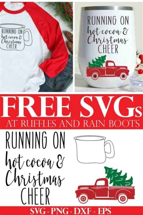 Running On Hot Cocoa And Christmas Cheer SVG