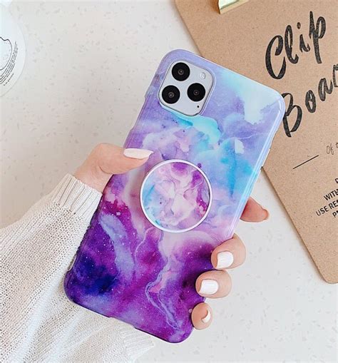 Iphone 11 Case And Holder Purple Marble Pretty Iphone Cases Cool Phone