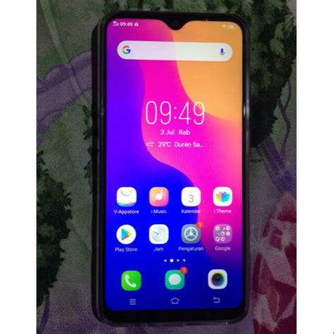 Jual Vivo Y Warna Starry Black Gb Ram Gb Rom Intermal Shopee