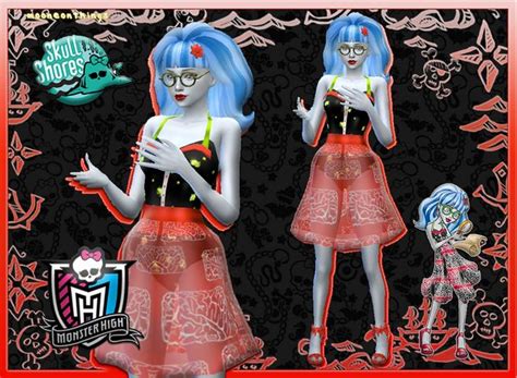 MH Skull Shores Ghoulia Yelps Mooneonnature Sims Halloween