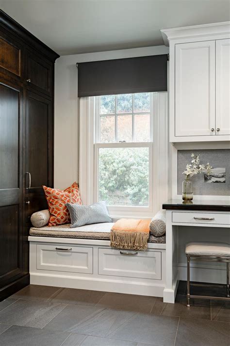 HGTV Shows You A Traditional Kitchen With A Built In Desk And Window