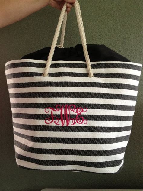 Personalized Monogrammed Beach Bag Or Tote By Urnstyle On Etsy 30