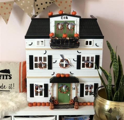 Dollhouse Makeover With Halloween Decor Treehouse Threads