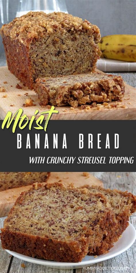 Moist Banana Bread W Crunchy Streusel Topping Moist Banana Bread