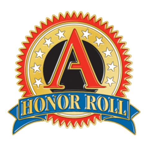 A" Honor Roll Round Lapel Pin | Positive Promotions