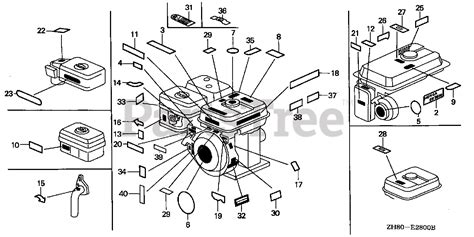 Honda Gx160 K1 Qwx2 Gc02 Honda Engine Made In Japan Sn Gc02 2000001 Gc02 8669999 Label