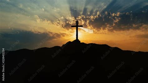 Golgotha Hill Outside Ancient Jerusalem Where Jesus Christ Was