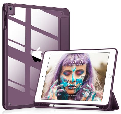 Dttocase Ipad 6th 5th Generation Case Ipad Air 2 And 1 Case Clear 9 7 Inch Cove Purple