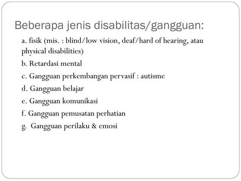 Ppt Klasifikasi Anak Berkebutuhan Khusus Powerpoint Presentation