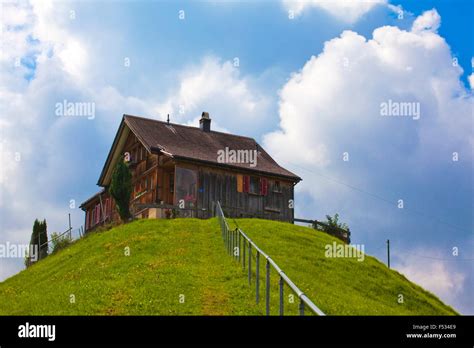 house  steep hill stock photo alamy