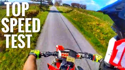 Honda Crf R Top Speed Test Mph Youtube