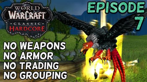 Lets Play World Of Warcraft HARDCORE Solo Self Found Naked Hunter Part Relaxing Gameplay