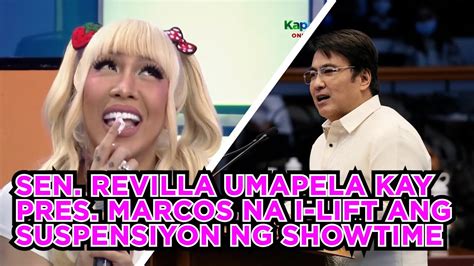 Bong Revilla Umapela Kay Pres Bongbong Marcos Na I Lift Ang