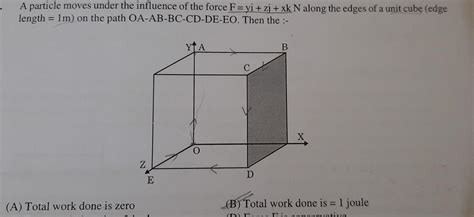 [answered] A Particle Moves Under The Influence Of The Force F Yi Zj Xk Kunduz