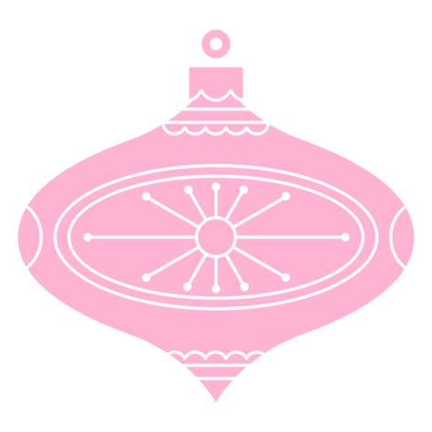 Design Png E Svg De Natal Cortado Ornamento Rosa Para Camisetas