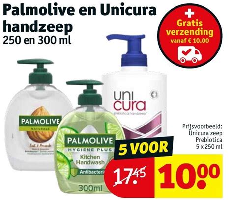 Palmolive En Unicura Handzeep En Ml Ml Aanbieding Bij Kruidvat