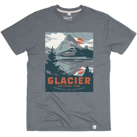 Glacier National Park Unisex Short Sleeve Tee The Landmark Project