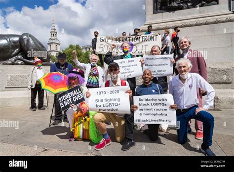 Queer Rights Veterans March In Central London To Celebrate The 50th Anniversary Of The Gay