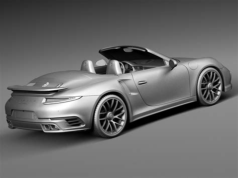 Porsche 911 Turbo S Convertible 2016 Modelo 3d 149 Obj Max Lwo Fbx C4d 3ds Free3d