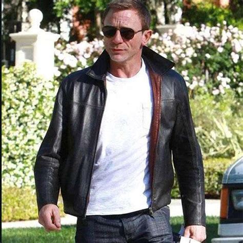 Daniel Craig Layer CAKE LEATHER JACKET