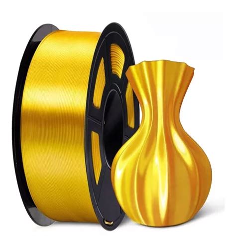 Filamento Pla Silk Metalizado Reprap D Dourado Parcelamento Sem