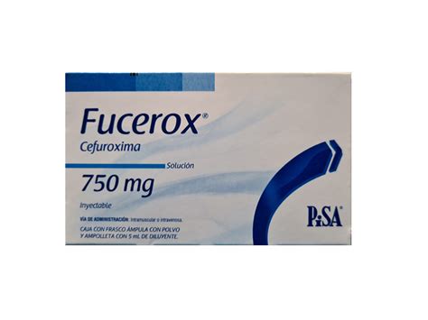 Fucerox solución inyectable 750 mg 1 ampolleta CENTRAL FARMA