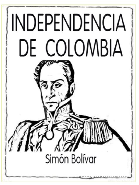 Dibujos Del Día De La Independencia De Colombia 20 De Julio Colorear