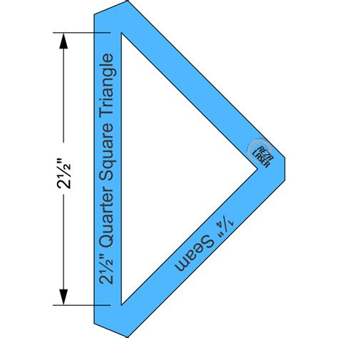 Triangle Quarter Square 2 12 Inch Acrylic Template I Spy With 1