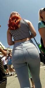 Redhead Perfect Tight Ass In Jeans Niceupskirt