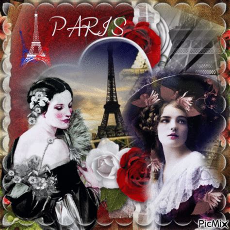 Femme Vintage Paris Animado Gratis Picmix