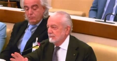 De Laurentiis Attacca La Serie A Mandata Avanti Solo Da Squadre